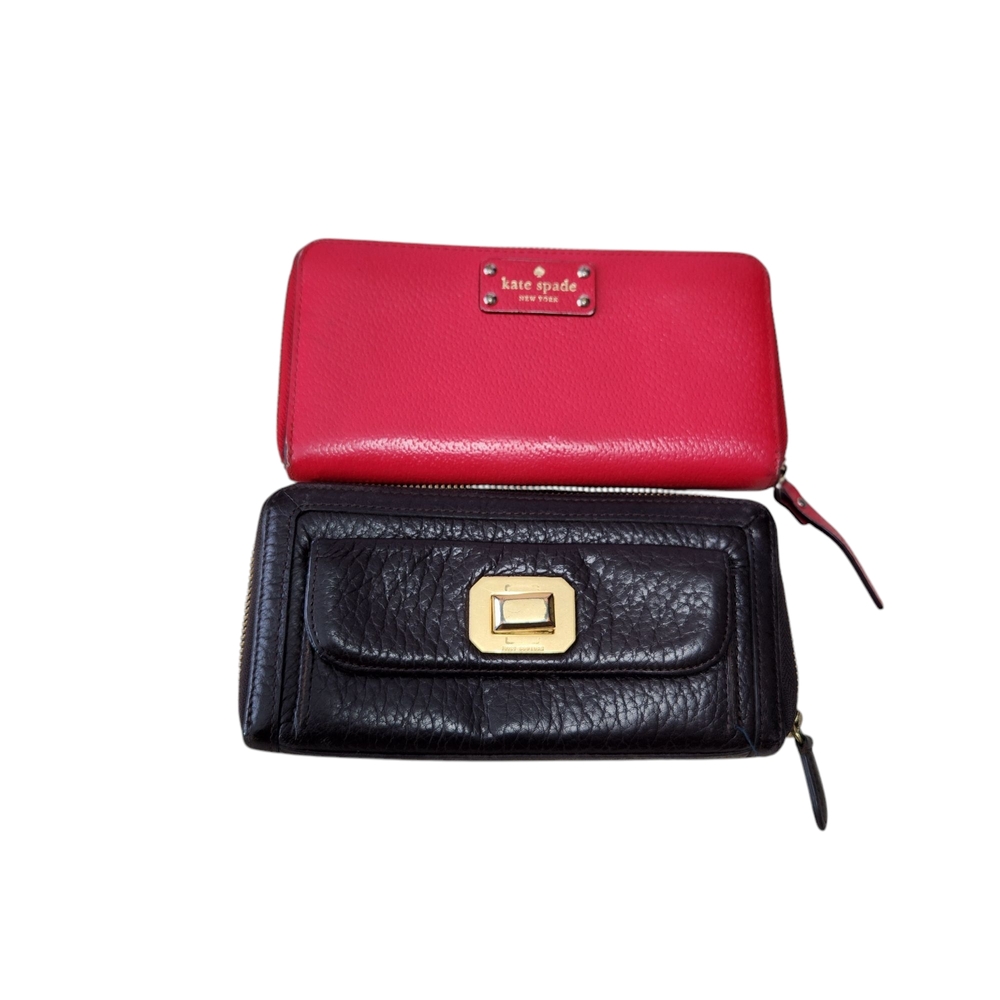 Kate Spade Red and  Juicy Couture dark brown Women's Wallet Set